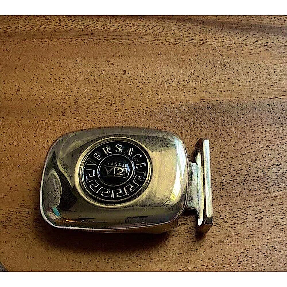 Versace Classic V2 Belt Buckle Vera Pella Versace Clamp Buckle Fits 1" Wide Belt